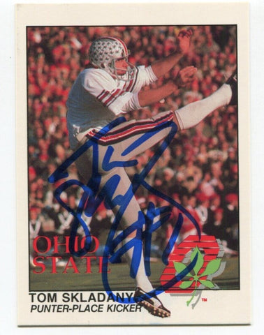 Tom Skladany Kroger Police Signed NFL Football Card Autographed AUTO