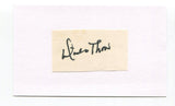 Dickie Thon Signed Cut Index Card Autographed Baseball MLB California Angels