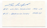 Leo Sanford Signed 3x5 Index Card Autographed NFL Football 1958 Baltimore Colts