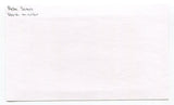 Pete Sivess and Hersh Martin Duel Signed Cut Index Card Autographed Baseball MLB