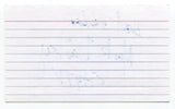 Mark Dailey Signed 3x5 Index Card Autographed Reporter Voice Actor