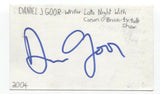 Daniel J. Goor Signed 3x5 Index Card Autographed Parks and Rec Writer Producer
