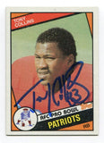 1984 Topps Tony Collins Signed Card Football Autograph NFL AUTO #133 Patriots