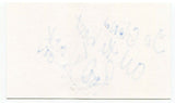 Rod Black Signed 3x5 Index Card Autographed Canadian Sports Announcer