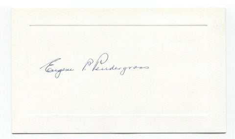 Eugene P. Pendergrass Signed Card Autographed Signature Radiologist