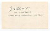 John Hollison Signed Index Card Autographed Baseball Chicago Colts Debut 1892