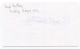 Boyd Bartley Signed 3x5 Index Card Autographed Baseball MLB '43 Brooklyn Dodgers