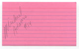 Michael Williams Signed 3x5 Index Card Autographed Basketball NBA Denver Nuggets