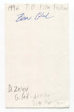 D. Ze'ev Gilad Signed 3x5 Index Card Autograph Signature Film Director Dog Run