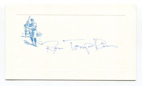 Ron Tompkins Signed Card Autograph MLB Baseball Roger Harris Collection