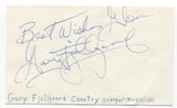 Gary Fjellgaard Signed 3x5 Index Card Autographed Signature Singer Songwriter