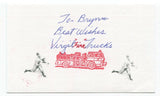 Virgil Trucks Signed 3x5 Index Card Autographed Baseball Signature NO HITTER