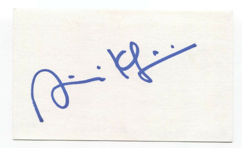 Arsinee Khanjian Signed 3x5 Index Card Autograph Signature Actress