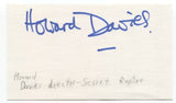 Howard Davies Signed 3x5 Index Card Autographed Signature Director