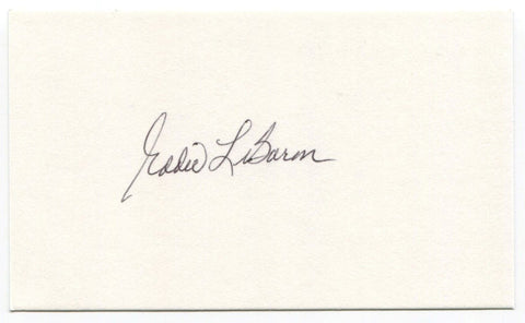 Eddie LeBaron Signed 3x5 Index Card Autographed NFL Football Dallas Cowboys