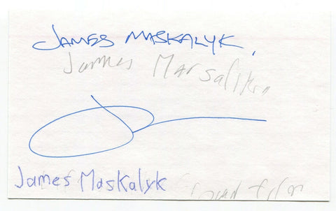 James Maskalyk Signed 3x5 Index Card Autographed Author Writer Book