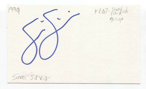 Kent - Sami Sirvio Signed 3x5 Index Card Autographed Signature Band