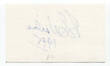 Rudy Wiebe Signed 3x5 Index Card Autographed Signature Author Writer