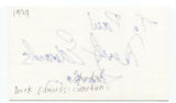 Derek Edwards Signed 3x5 Index Card Autographed Signature Comedian Actor