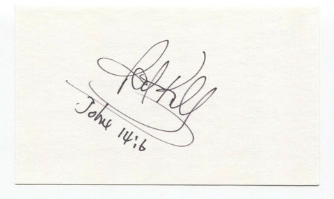 Pat Kelly Signed 3x5 Index Card Baseball Autographed Signature