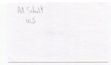 Art Schult Signed 3x5 Index Card Autographed MLB Baseball New York Yankees