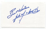 John McDermott Signed 3x5 Index Card Autographed Signature Signature Singer