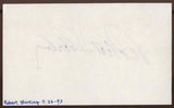 Robert Sterling Signed Index Card Signature Vintage Autographed AUTO 