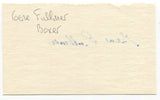 Gene Fullmer Signed 3x5 Index Card Autographed Boxer Boxing Champ