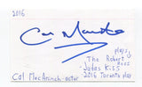 Cal MacAninch Signed 3x5 Index Card Autographed Actor Downton Abbey
