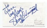 Sheryl Underwood Signed 3x5 Index Card Autographed Signature Comedian Actress