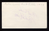 Rich Little Vintage Signed 3x5 Index Card Autographed From The 1970's 