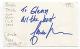 Rough Trade - Carole Pope Signed 3x5 Index Card Autographed Signature