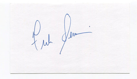 Frank Seminara Signed 3x5 Index Card Autographed MLB New York Mets