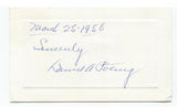 Daniel A. Poling Signed Card Autographed Signature Clergyman 