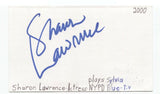 Sharon Lawrence Signed 3x5 Index Card Autographed Signature Star Trek NYPD Blue