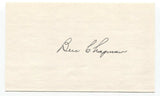 Ben Chapman Signed 3x5 Index Card Baseball Autographed Signature