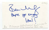 Ben Mulroney Signed 3x5 Index Card Autograph Signature Host