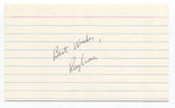 Ray Crone Signed 3x5 Index Card Baseball Autographed Milwaukee Braves