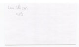 Lou Skizas Signed 3x5 Index Card Autographed MLB Baseball 1956 New York Yankees