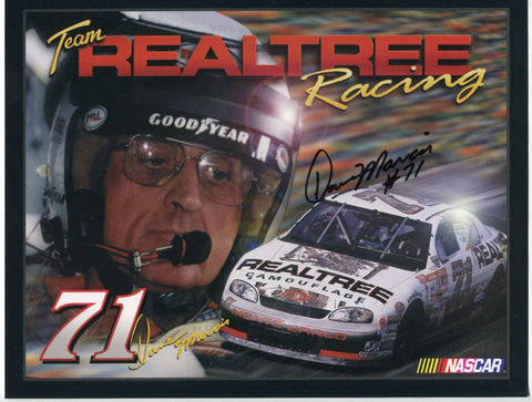 Dave Marcis Signed 8.5 x 11 inch Photo NASCAR Racing Race Car Driver