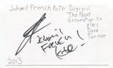 Jahmil French Signed 3x5 Index Card Autographed Signature Actor Degrassi