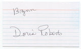 Doris Roberts Signed 3x5 Index Card Autograph Signature Everybody Loves Raymond