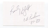 Randy Wright Signed 3x5 Index Card Autographed Football NFL Green Bay Packers