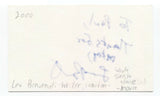 Leonardo Benvenuti Signed 3x5 Index Card Autographed Director Space Jam