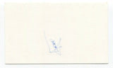 Jim Tatti Signed 3x5 Index Card Autographed Signature Sportscaster