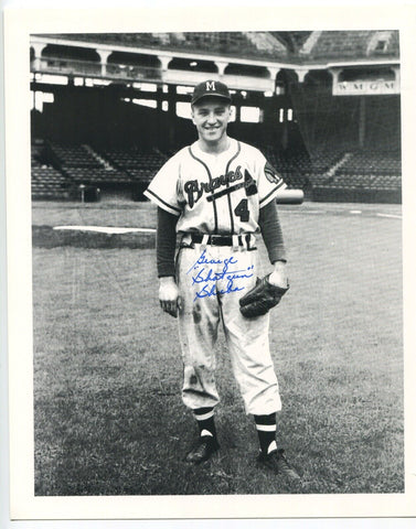 George "Shotgun" Shuba Signed 8x10 Photo Autographed Baseball Brooklyn Dodgers