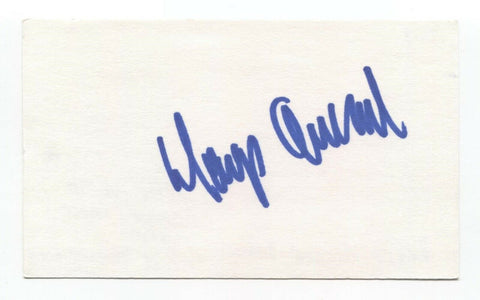 Denys Arcand Signed 3x5 Index Card Autographed Signature Director 