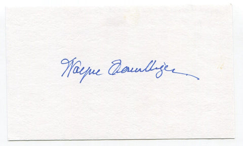 Wayne Terwilliger Signed 3x5 Index Card Autograph Baseball MLB