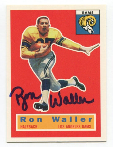 1994 Topps 1956 Archives Ron Waller Signed Card Football Autographed Auto #102