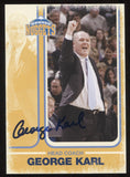 George Karl Signed Photo Card NBA Basketball Autograph Coach